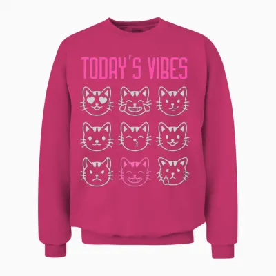 Today's Vibe: Feeling Silly Unisex Sweatshirt - Heliconia