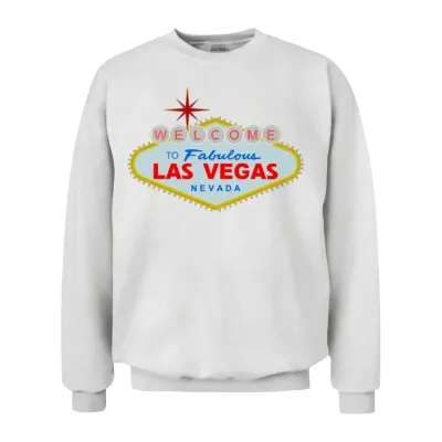 Las Vegas Unisex Sweatshirt - White