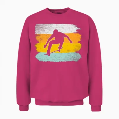 Skating Retro Unisex Sweatshirt - Heliconia