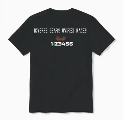 1n23456 Unisex T-Shirt - Black