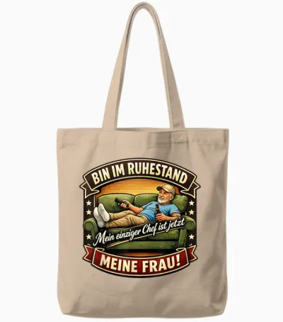 Rente 2026 Ruhestand Pension Pensionär Lustiges Rentner Tote Bags - Natural