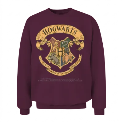 Harry Potter Hogwarts Coat of Arms Unisex Sweatshirt - Maroon