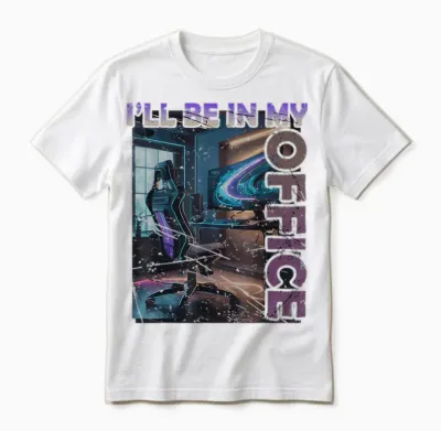 Pc Gaming I'll Be in My Office | Hardware Nerd Pc Gamer Unisex T-Shirt - White