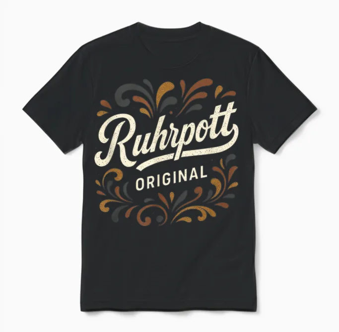 Ruhrpott Original - Ruhrpott Ruhrgebiet Pott Unisex T-Shirt in Black