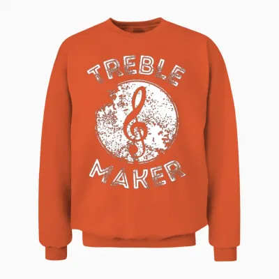 Funny Musician Unisex Sweatshirt - Orange