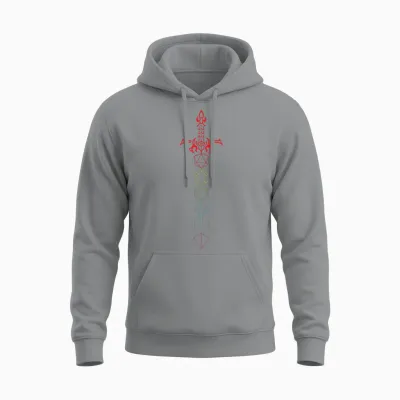 Dice Set Sword - Rpg Tabletop Games D20 Tabletop Unisex Hoodie - Sport Grey