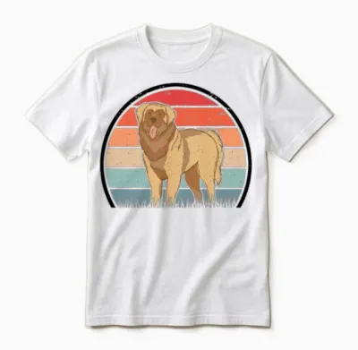 Leonberger Retro Unisex T-Shirt - White