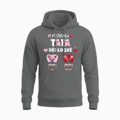 Tata Gamer Running Future Tata 2025 Announces Auntie 2025 T-Shirt, Black, S Unisex Hoodie - Graphite Heather