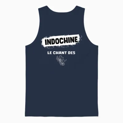Indochine Swans Men Women and Children Long Sleeve, Black, S Unisex Tank Top - Navy