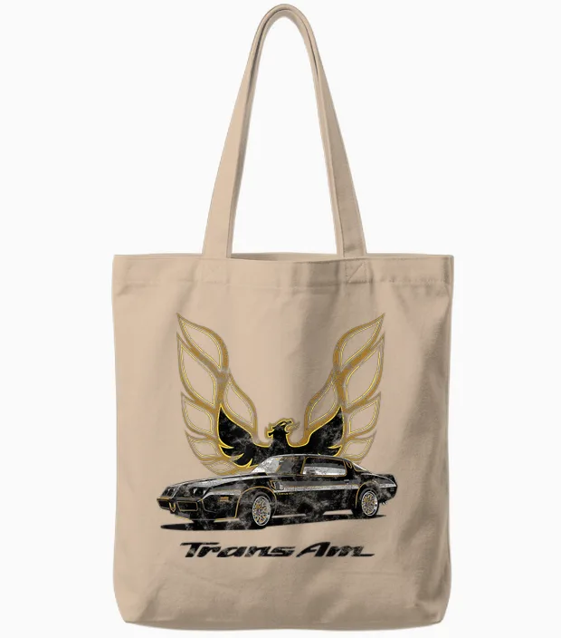 Classic Old School Muscle Car Classic American Tote Bags in Natural