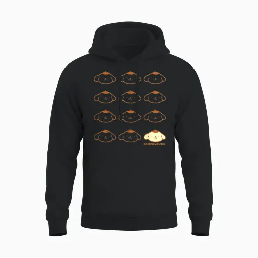 Pompompurin Real Unisex Hoodie - Black