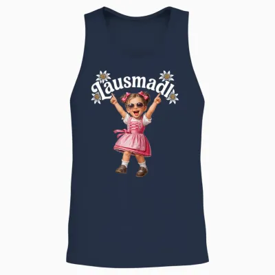 Lausmadl T-Shirt Children's Costume Shirt Girls Costume Unisex Tank Top - Navy