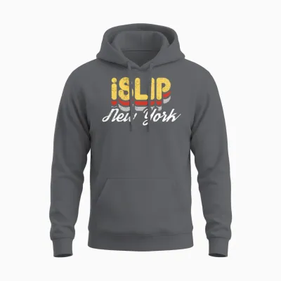 Retro Islip New York Unisex Hoodie - Charcoal