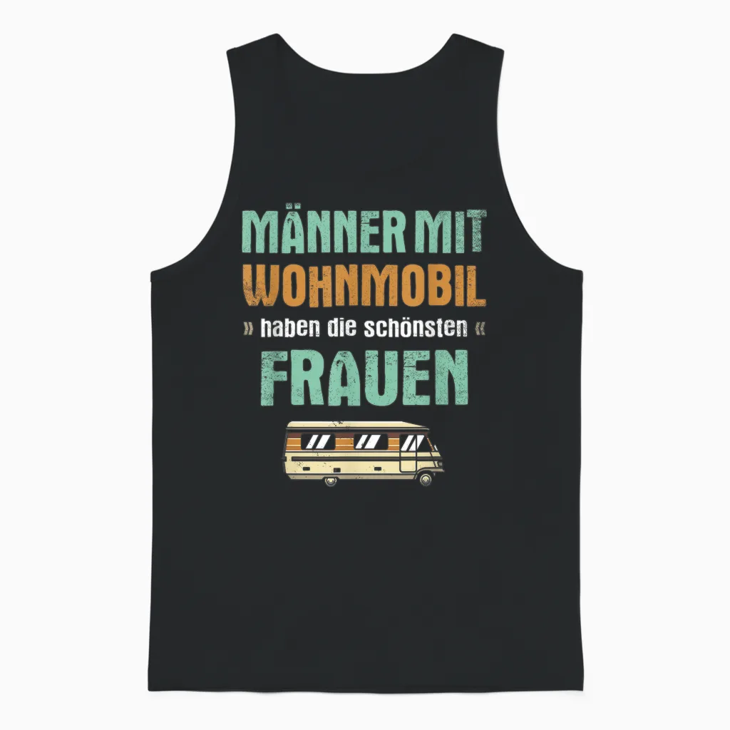 Männer Mit Wohnmobil Haben Die Schönsten Frauen Wohnwagen Unisex Tank Top in Black