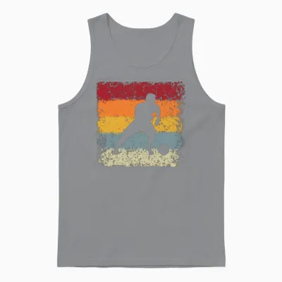 Soccer Retro Unisex Tank Top - Sport Grey