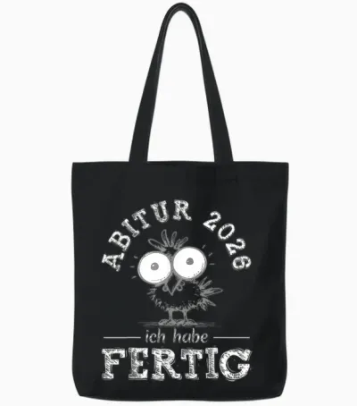 Abitur 2026 | Abi 26 | Schulabschluss Abiturienten Jungen Tote Bags - Black