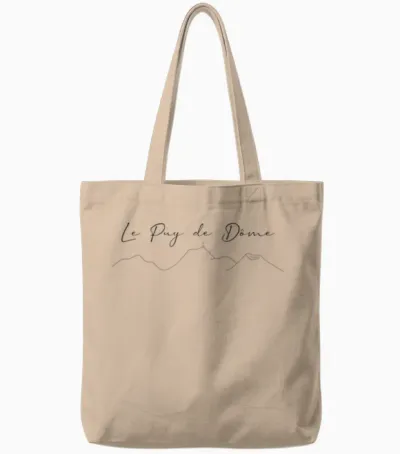 Skyline of the Puy Dome, Mountain, Auvergne Tote Bags - Natural