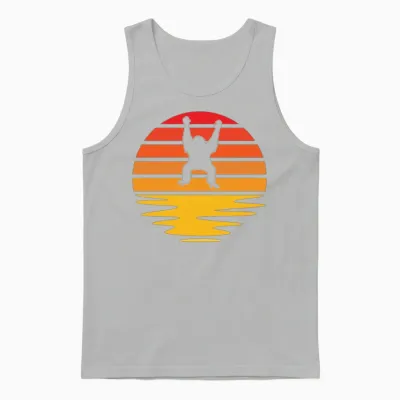 Orang Utan Retro Unisex Tank Top - Ash