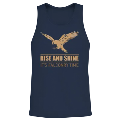 Falconry Falcon Bird Lover Gift Unisex Tank Top - Navy