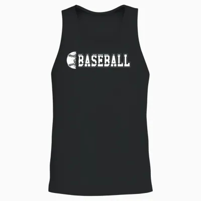 Baseball - Baseball Unisex Tank Top - Black