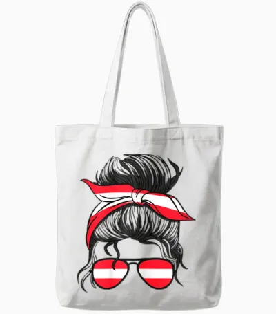 österreich Mädchen österreich Mädchen österreichische Mädchen österreichische Flagge Tote Bags - White