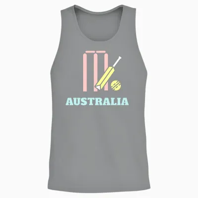 Cricket Bats and Ball Australia Unisex Tank Top - Sport Grey