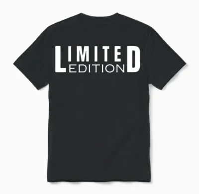 Limited Edition Bold Statement Unisex T-Shirt - Black