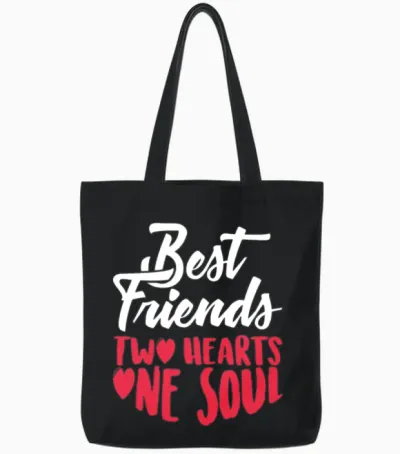 Best Friends Tote Bags - Black