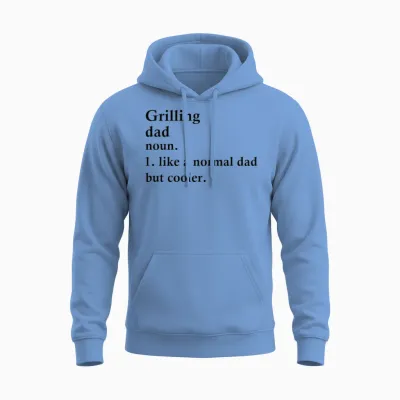 Grilling Dad Funny Bbq Definition Unisex Hoodie - Carolina Blue