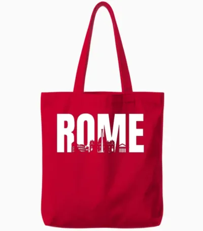 Rome Tote Bags - Red