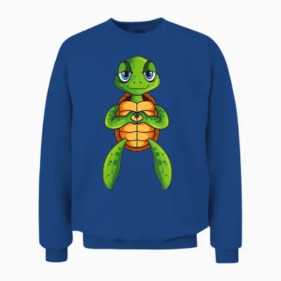 Schildkröten Kinder Jungen Mädchen Damen Schildkröte Unisex Sweatshirt - Royal