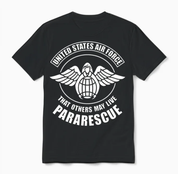 Pararescue That Others May Live Silk Unisex T-Shirt in Black