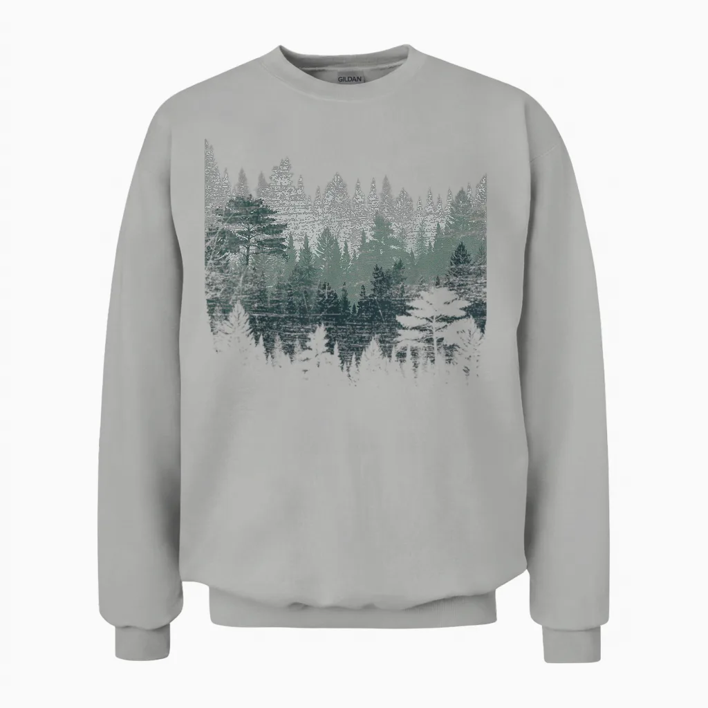 Night Nature Wildlife Trees Outdoor Forest T-Shirt Small Unisex Sweatshirt in Ash