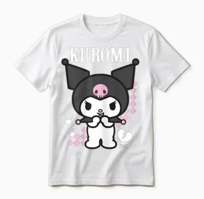 Hello Kitty Kuromi Anime Unisex T-Shirt - White