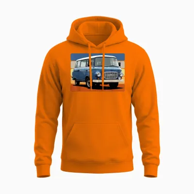 Barkas-B1000 Ostdeutschland Ddr Ossi Retro Unisex Hoodie - Safety Orange