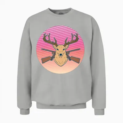 90s Retro Rabbit Bunny Unisex Sweatshirt - Ash
