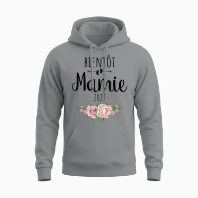 Annonce Grossesse Grand-Mère 2027 Unisex Hoodie - Sport Grey