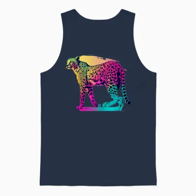 Guépard Unisex Tank Top - Navy