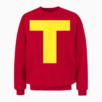 Lettre T Costume Drôle De Tamia Pour Carnaval Unisex Sweatshirt - Red