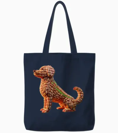 Dog Tote Bags - Navy