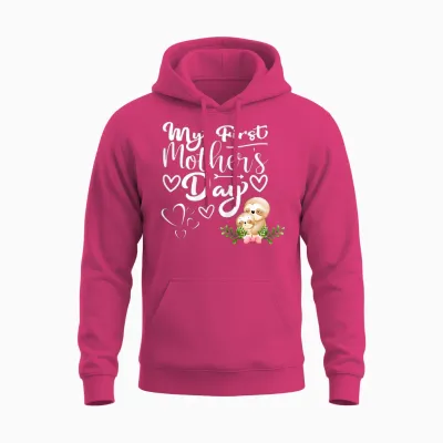 Damen 1. Muttertag Als Mama Faultier Mama Mein Erster Muttertag Unisex Hoodie - Heliconia