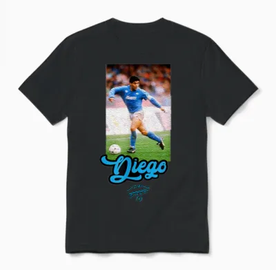 Maradona Diego Naples Unisex T-Shirt - Black