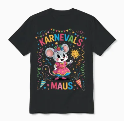Carnival Mouse Women's Costume Replacement Cologne Carnival Unisex T-Shirt - Black