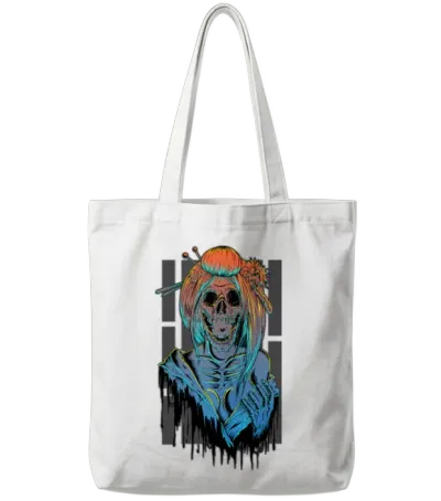 Undead Geisha Tote Bags - White