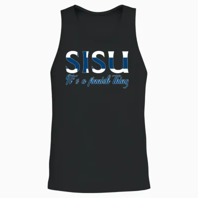 Finland Sisu Unisex Tank Top - Black