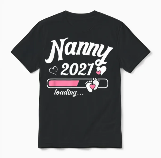 Enceinte Mère Nounou Est. 2027 Future Maman Unisex T-Shirt in Black