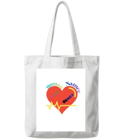 Fragile Heart of Humanity Tote Bags - White