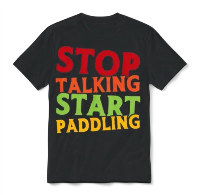 Kayaking Kayaker Canoeing Outdoor Water Kayak Unisex T-Shirt - Black