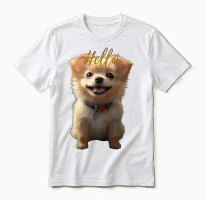 جرو صغير Unisex T-Shirt - White