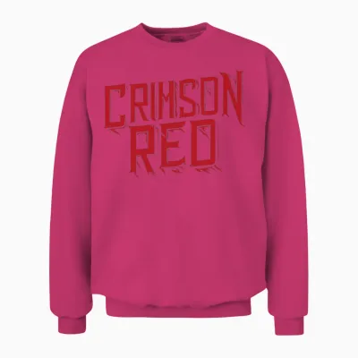 Crimson Red Unisex Sweatshirt - Heliconia